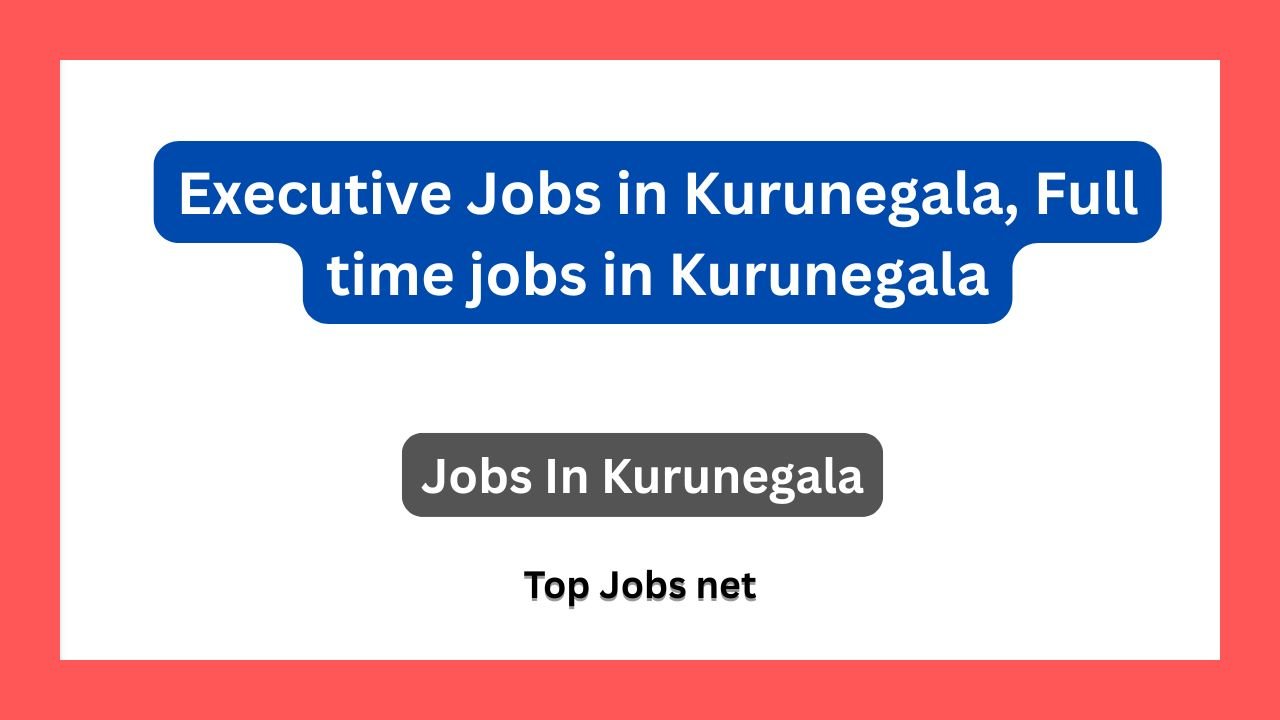 Executive Jobs in Kurunegala, Full time jobs in Kurunegala